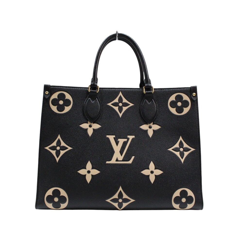 Louis Vuitton On the Go Two Tone Monogram Empreinte Leather Handbag Shoulder LV